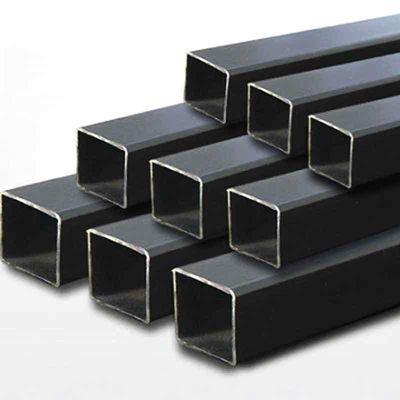 Tubo de carbono padrão ASTM 4x4 preto MS Tubo de aço quadrado 1,5 mm de espessura para materiais de construção