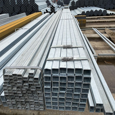 Dureza Média Dureza aço construção tubo de aço quadrado 20 mm por kg com revestimento galvanizado