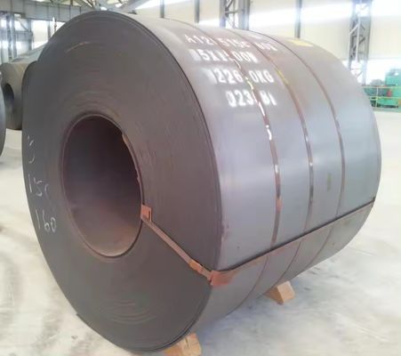 Folha de bobina de aço com baixo teor de carbono ASTM A36 A516 Gr.50/Gr.60/Gr.70/Gr.42 1018 1045 4130 4140 St37 Tolerância laminada a quente ± 1% AiSi padrão