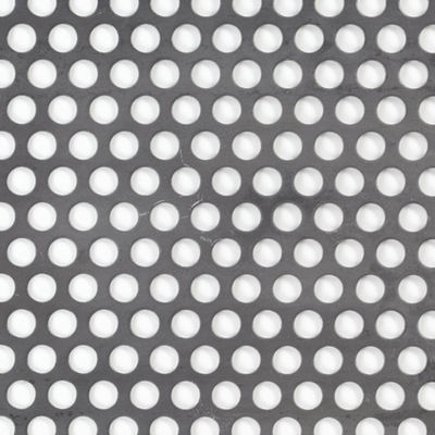 304 aço inoxidável folha hexagonal redonda micro-perfurada com comprimento personalizado e técnica de perfuração
