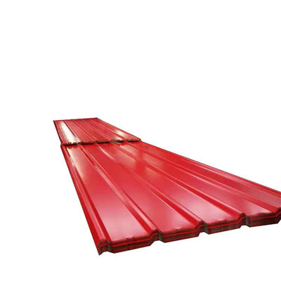Cores personalizadas Cores 1 mm 2 mm 4 x 8 pés chapas de telhado de aço galvanizado de metal ondulado para materiais de construção metálicos