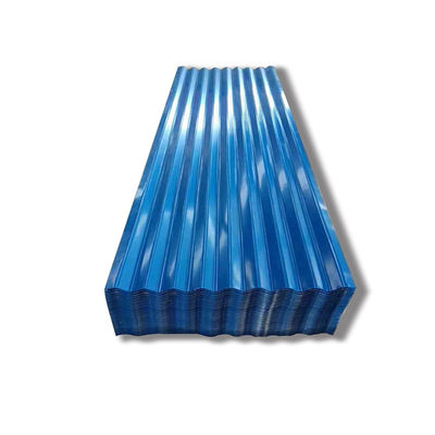 Cores personalizadas Cores 1 mm 2 mm 4 x 8 pés chapas de telhado de aço galvanizado de metal ondulado para materiais de construção metálicos
