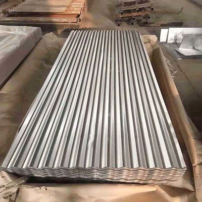 Chapa de telhado de aço galvanizado revestido corrugado Chapa de telhado revestida de zinco para construção de metal Zic 30-150g Z10-Z29 revestimento