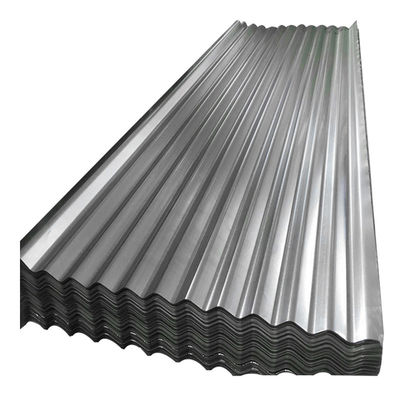 Chapa de telhado de aço galvanizado revestido corrugado Chapa de telhado revestida de zinco para construção de metal Zic 30-150g Z10-Z29 revestimento