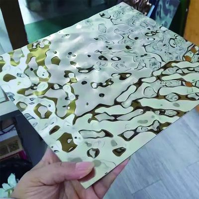 Panela de parede metálica de chapa de aço inoxidável decorativa para largura personalizada e técnica de laminado a frio laminado a quente