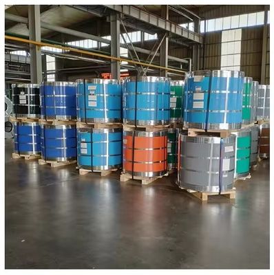 5012 bobinas de aço revestidas de cor com serviço de processamento por perfuração