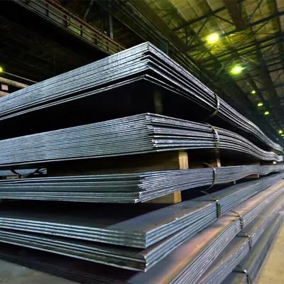 Placas de chapa de aço de carbono laminadas a quente de aço resistente à abrasão para caldeiras de contentores de navios liga A36 S235 S275 S355 1075