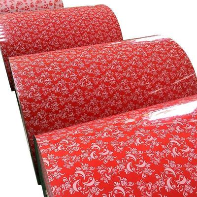 ISO9001 Certificado Zhongyu Flower PPGI Prime Coils Chapas de telhado com aço galvanizado pré-pintado em todas as cores RAL