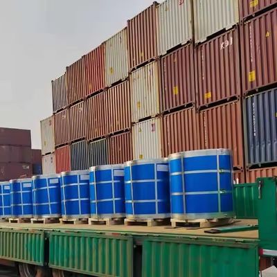 ISO9001 Certificado Zhongyu Flower PPGI Prime Coils Chapas de telhado com aço galvanizado pré-pintado em todas as cores RAL