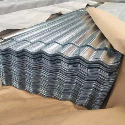 DX52D Z140 Z100 20 Gauge Galvanizado PPGI Cor corrugado chapa de telhado Chapa de telhado de aço de tabuleiro branco com padrão ASTM