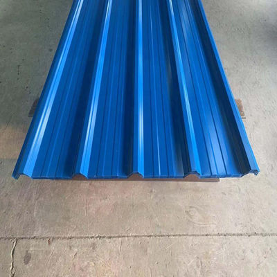 PPGI Panéis de chapas de telhado de ferro zinc galvanizado corrugado com serviço de processamento de perfuração e cor personalizada