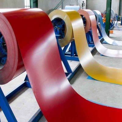 Ral 9002 Ral9001 bobinas PPGI impressas em cores bobinas de aço revestidas em branco com tolerância ± 1% e cor padrão Ral
