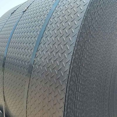 S235 Q195 1006 HR AISI 421 Metal Quente Preto Aço de Carbono Chequeado bobina com comprimento personalizado