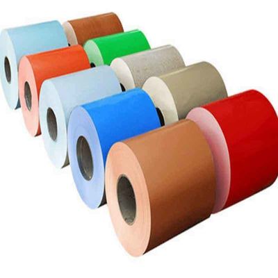Técnica laminada a frio pré-pintada Ppgi Z100 bobina de aço revestida por cores para materiais de construção PE SMP HDP PVDF