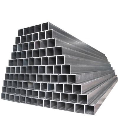 Não ligado ASTM A50 1*1 polegada 40x60 GI Tubos de aço quadrado 20x20x2 100x100 Tubo de aço carbono quadrado com certificado ISO9001