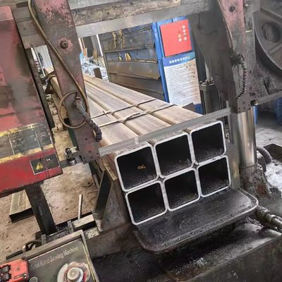 Estrutura de carbono Mild 24 polegadas 50 * 50 aço tubo quadrado St37 aço tubo retangular tubo preto tubo quadrado superfície lisa