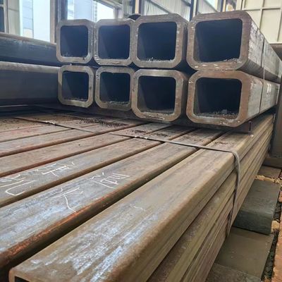 Estrutura de carbono Mild 24 polegadas 50 * 50 aço tubo quadrado St37 aço tubo retangular tubo preto tubo quadrado superfície lisa