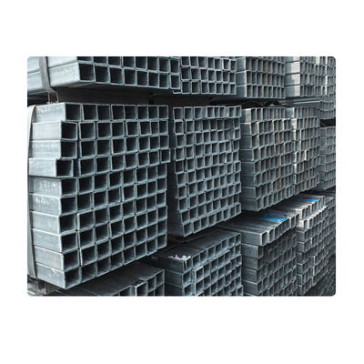 ASTM A106 A36 A53 BS Shs Tubo de aço galvanizado quadrado Erw estrutural retangular com tolerância de ± 1% e amostra fornecida