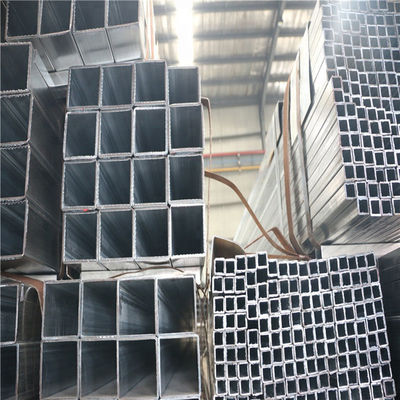 ASTM A106 A36 A53 BS Shs Tubo de aço galvanizado quadrado Erw estrutural retangular com tolerância de ± 1% e amostra fornecida