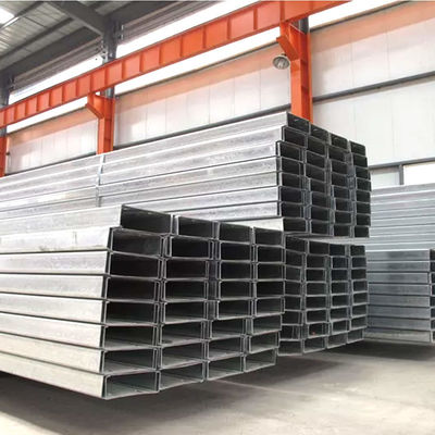 Q235/Q345/SS400/ST37-2/ST52/Q420/Q460/S235JR/S275JR/S355JR Unistrut de aço galvanizado