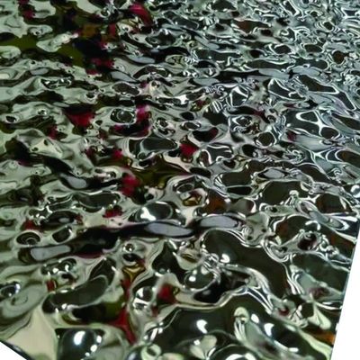 Serviço de corte 2B Superfície de chapa de aço inoxidável para martelo espelho corrugado na série 300