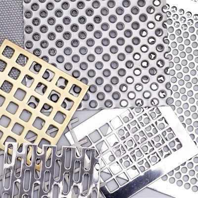 0.5mm 0.65mm 0.8mm 2.5mm 304 aço inoxidável Hexagonal Round Punching Perforated Sheet com tolerância ± 1% cor natural