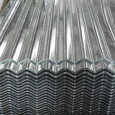 Chapa de telhado revestida de zinco para serviços de processamento de edifícios de perfuração chapa de telhado de aço galvanizado corrugado Q195/Q235/Q235b