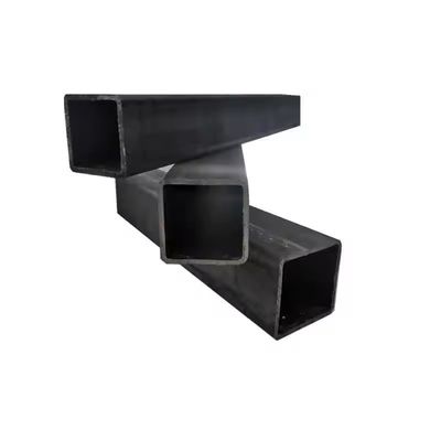 Tubo quadrado laminado a quente AISI 1020 de grau automóvel S355JR com superfície pintada de ferro preto de carbono 20x20 mm de aço sem costura