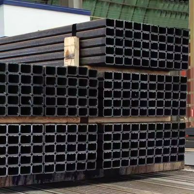 Forma de secção quadrada 30x30x3 mm 23mm comprimento 6m S355 tubo de ferro preto soldado tubo de aço carbono quadrado