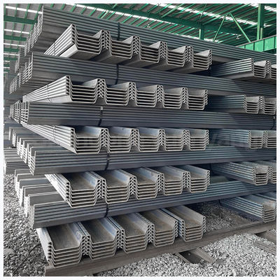 Empilhamento competitivo de chapas de aço de tipo U e Z para materiais de construção de barragens de 12 m