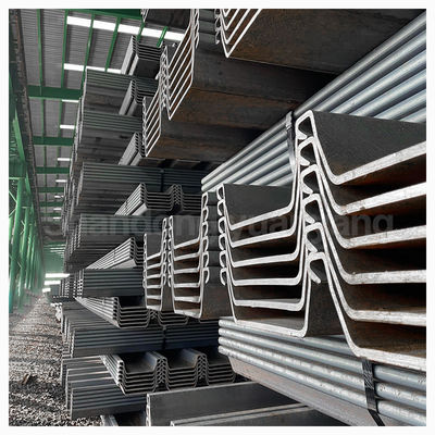 Empilhamento competitivo de chapas de aço de tipo U e Z para materiais de construção de barragens de 12 m