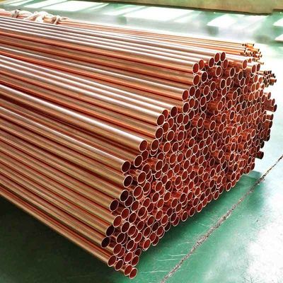 Tubos de cobre não ligado para soluções de refrigeração sem costura em várias indústrias Espessura da parede 0,1 mm 50 mm
