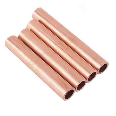 Tubo de cobre sem costura 0.1mm 50mm espessura 10 pés de comprimento para soldagem de cobre- Fos Brasagem de cobre liga Cu Min 99,9%