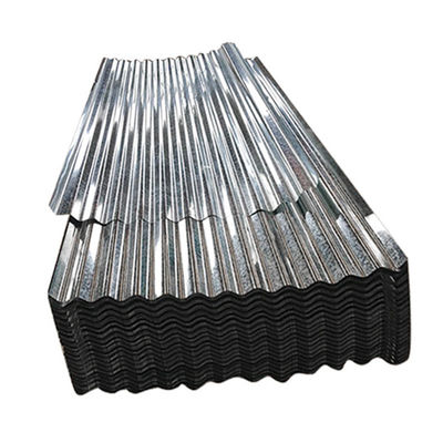 ± 1% Tolerância Q235B Chapa corrugada de aço carbono galvanizado para telhados de edifícios estruturais