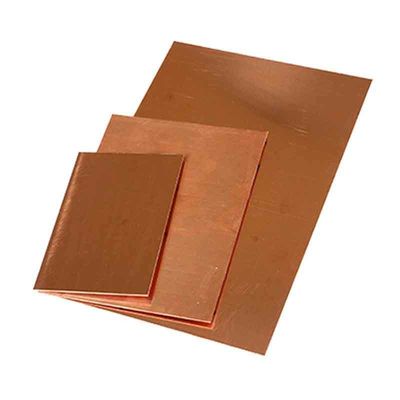 Folha de cobre de alta pureza 99,9% para aplicações decorativas e arquitetônicas