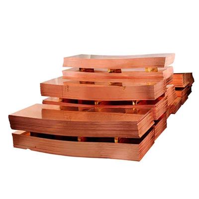 JIS ASTM DIN EN ISO Standard Copper Grade 99.99 Chapa de cobre puro para o seu negócio de fabricação