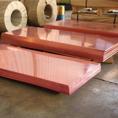 Folha de cobre de espessura de 1 mm, 5 mm e 10 mm para construção em latão em C17200 C17500 C5191