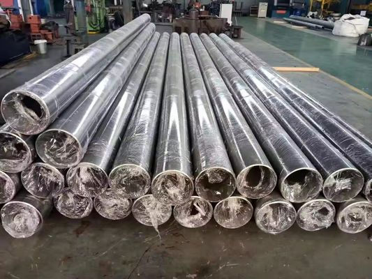 Material durável Forma redonda industrial Gr5 Titânio Tubo hidráulico sem costura de escape para equipamento de tratamento térmico de gás