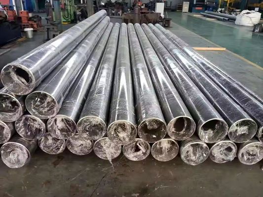 Material durável Forma redonda industrial Gr5 Titânio Tubo hidráulico sem costura de escape para equipamento de tratamento térmico de gás