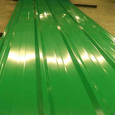 Meia dureza 3mx1mx0.4mm Cor revestido Corredores corrugados Corredores de ferro para construção ASTM Padrão Meia dureza