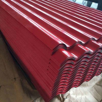 Construção Roof Chapa de aço ondulado Dx51d Dx52D Cor revestido de aço Corrugado Painel de amostras Clientes de aço de cor