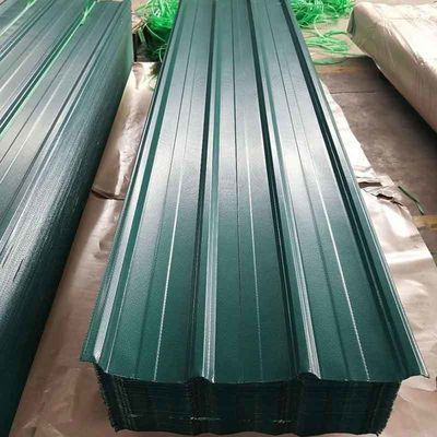 Folha de telhado de zinco ondulado revestida de cor revestida de PPGI para bobina de aço galvanizado pré-pintada em relevo Zhongyu