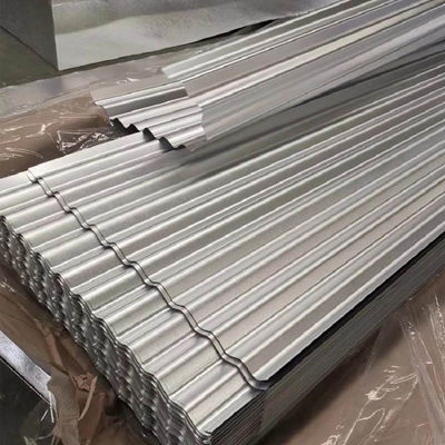 Decoiling 0,4mm 24 Gauge Galvanizado 4ft x 16ft 35 Chapas de ferro chapas de aço ondulado azulejos de aço balançar telhado telhado painéis metálicos
