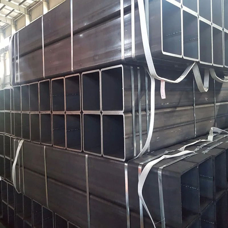 40*80 Tubos de aço pré-galvanizados quadrados e retangulares Soldados Tubos de aço ocos de tamanho 4 x 4 polegadas