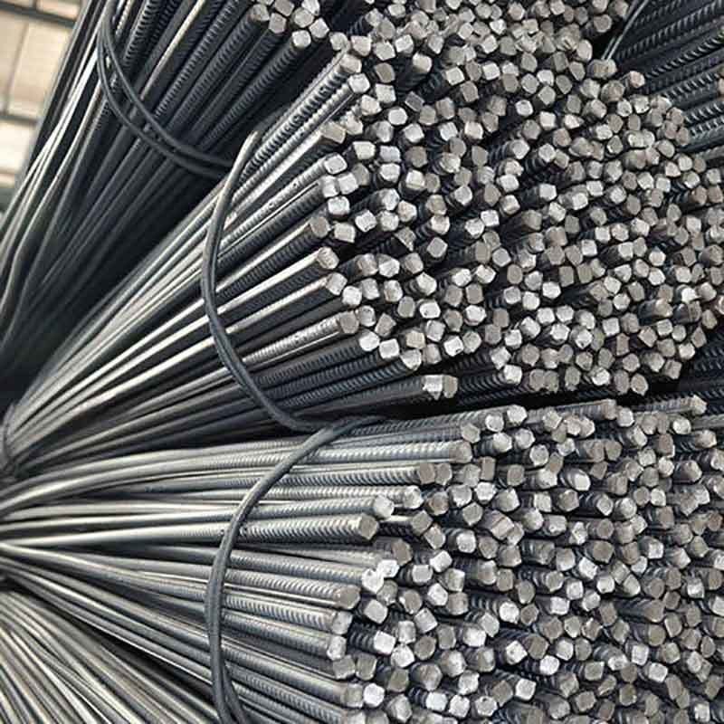 Rebarras de aço deformadas laminadas a quente BS449 B500b DIN488 6m 9m 18m para reforço estrutural