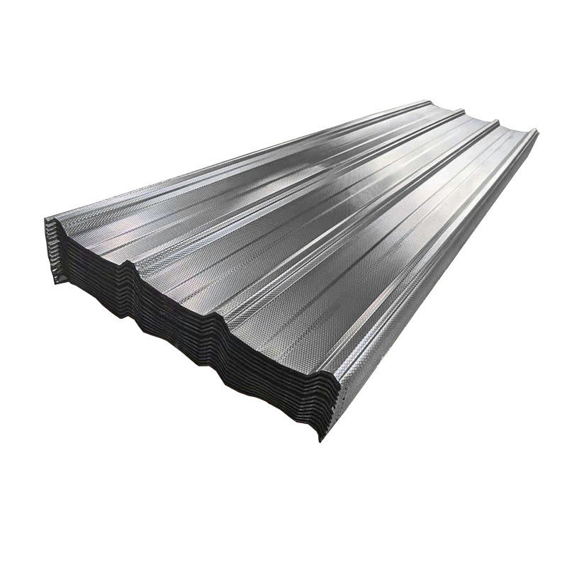 DX52D Z140 Z100 20 Gauge Galvanizado PPGI Cor corrugado chapa de telhado Chapa de telhado de aço de tabuleiro branco com padrão ASTM