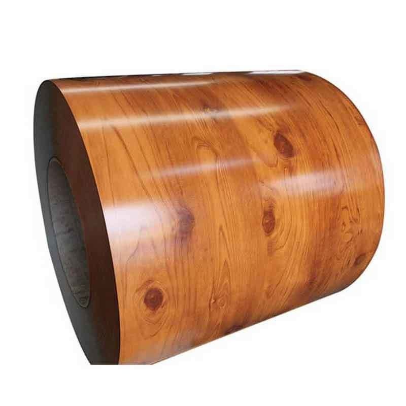 ASTM/AISI/SGCC/CGCC/TDC51DZM/TDC52DTS350GD/TS550GD/DX51D Z Q195-q345 bobinas de aço PPGI impressas com grãos de madeira com padrão