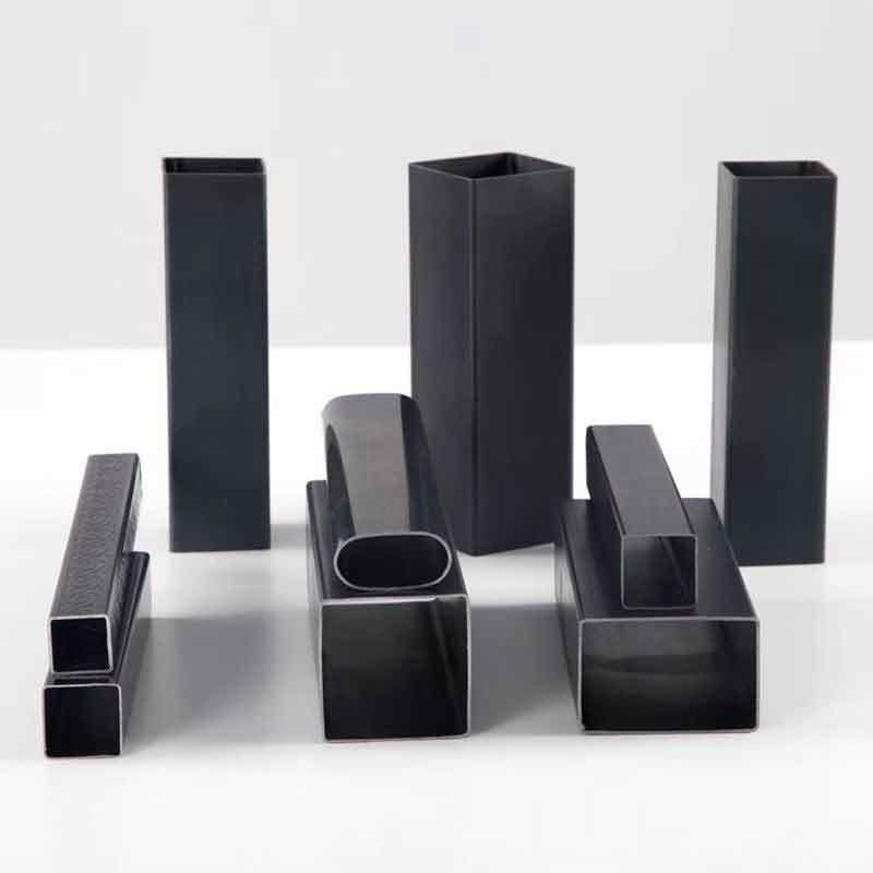 Seção Forma Quadrado 40x40x3 19x19 Quadrado tubo de aço 16mm Construção tubo de aço retangular tubo preto tubo quadrado