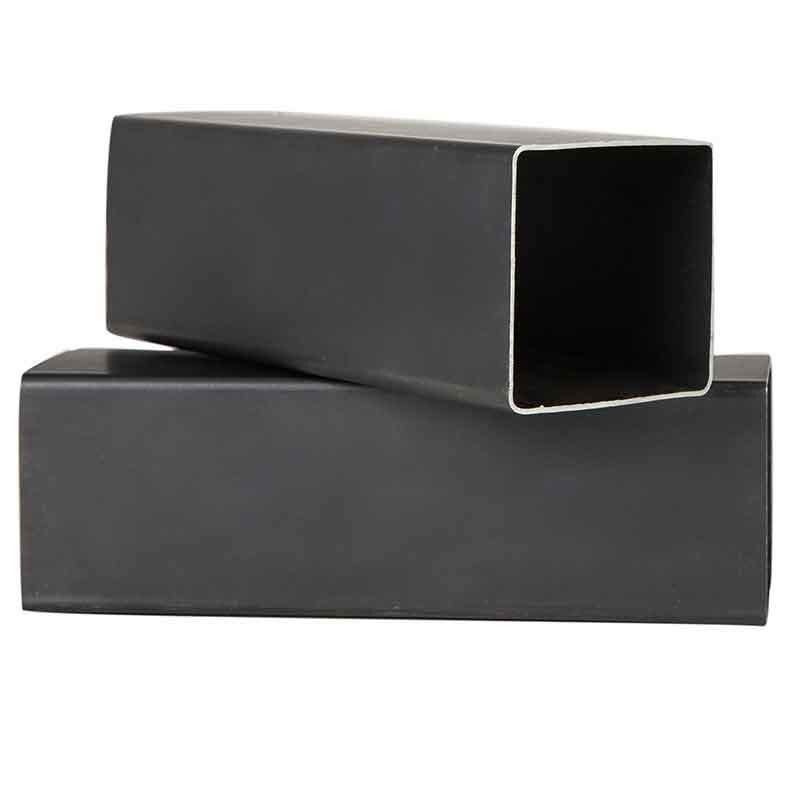 Tubo quadrado sem costura de aço carbono de 30x30x2mm com dimensões personalizadas e tubo de ferro preto 25mm x 25mm 1,5mm espessura