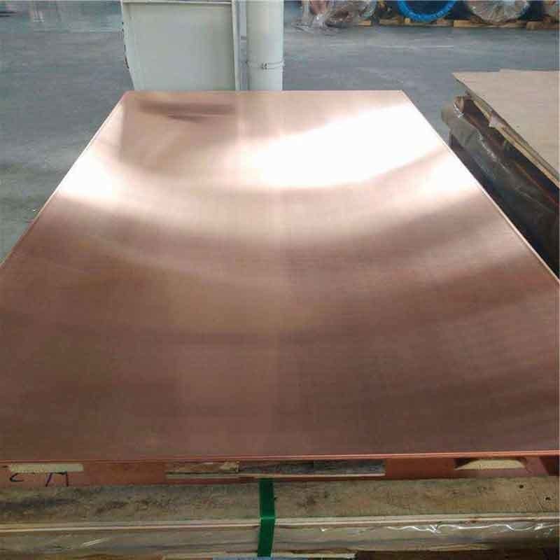 Folha de cobre de espessura de 1 mm, 5 mm e 10 mm C17200 C17500 C5191 com serviço de processamento de dobra